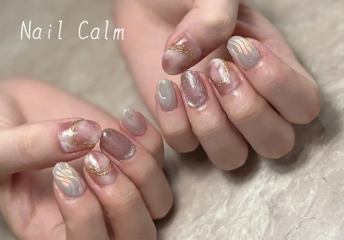 ネイル アートネイル ハンドネイル プライベートサロン Calmのネイルデザイン