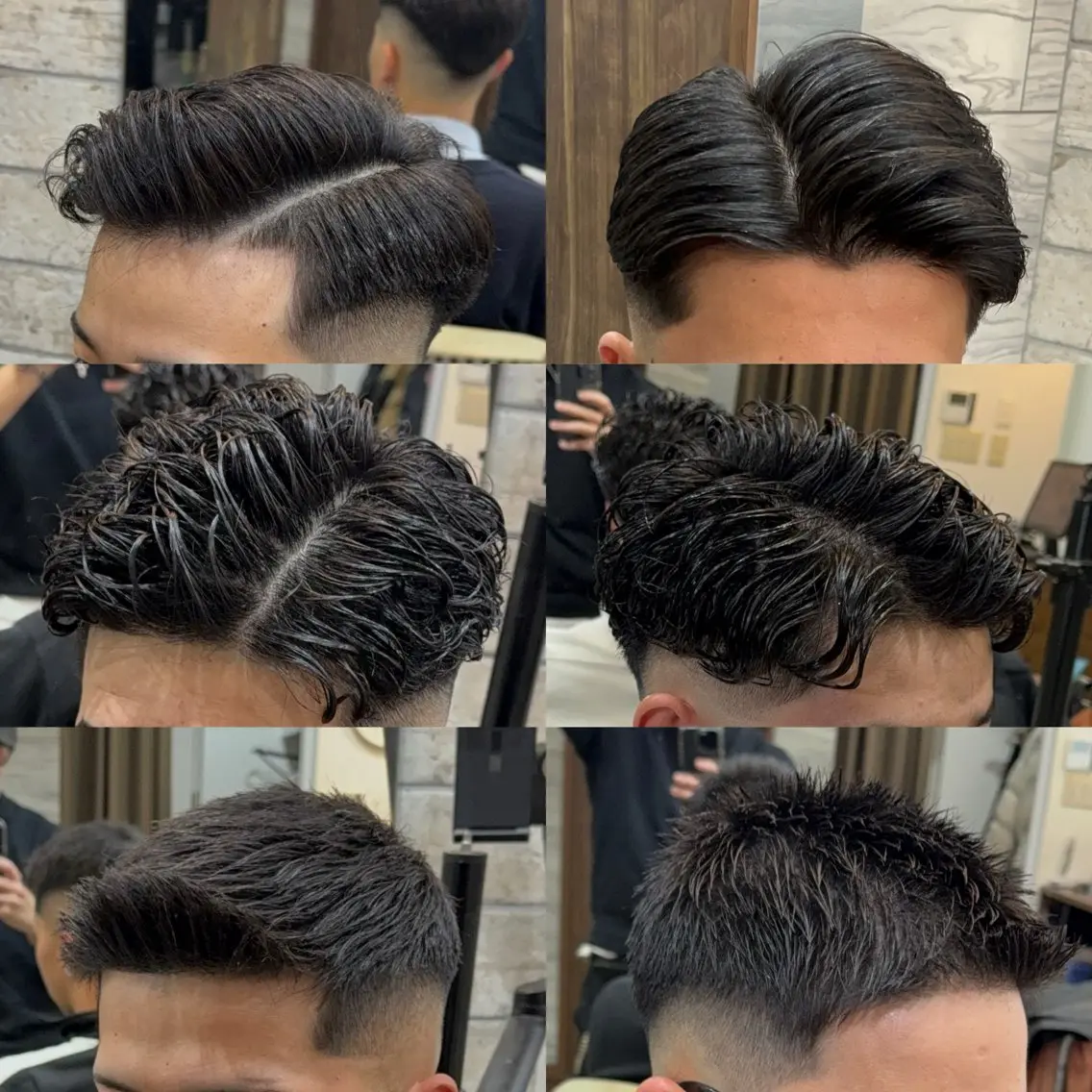 ショート パーマ メンズ カット トリートメント ヘアセット メンズサロン ANSWERのヘアスタイル