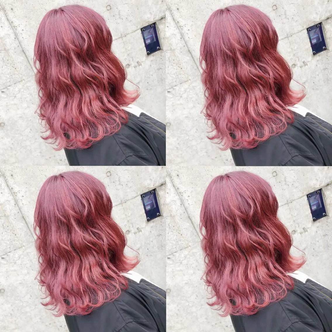 セミロング カラー ヘアアレンジ メンズ キッズ 💟Chloe原宿店 🩶ハイトーンのヘアスタイル