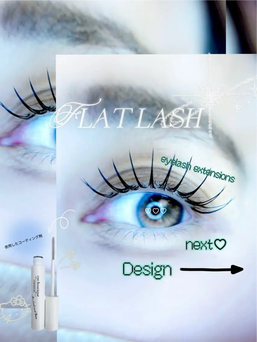 マツエク・マツパ フラットラッシュ 🎀eyelist. mizuki🐈‍⬛のマツエク・マツパデザイン