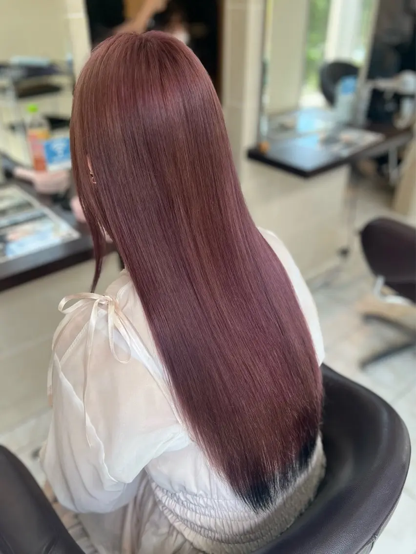 ロング カラー ラベンダーカラー ピンクカラー ピンクラベンダー Luana .Rioneのマツエク・マツパデザイン