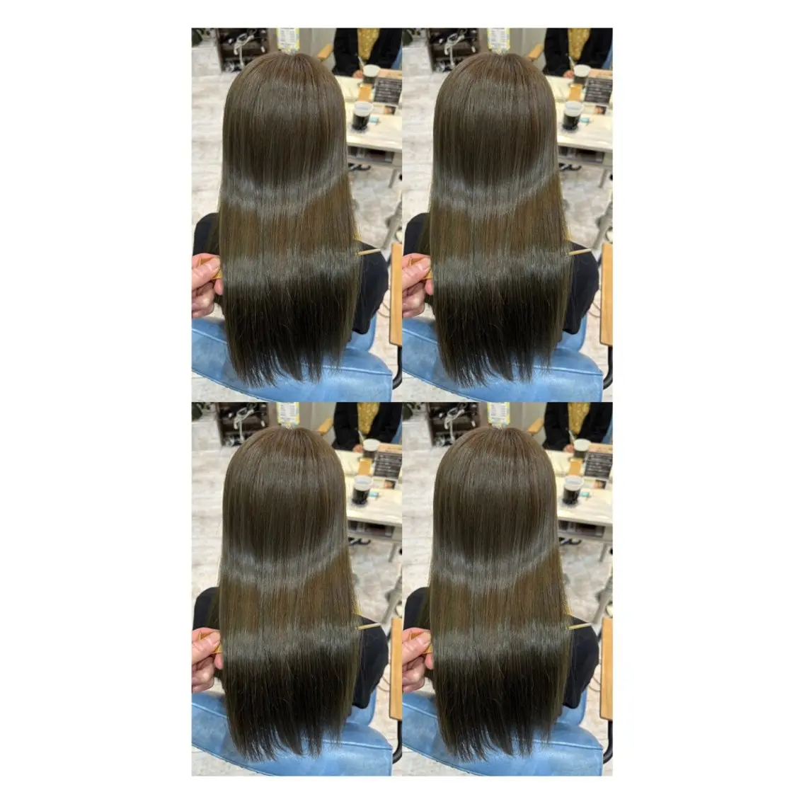 ロング カラー 透明感カラー 髪質改善 縮毛矯正 トリートメント ヘアカラー トリートメント 店長✨レイヤー✖️ 髪質改善✖️韓国ヘアのヘアスタイル