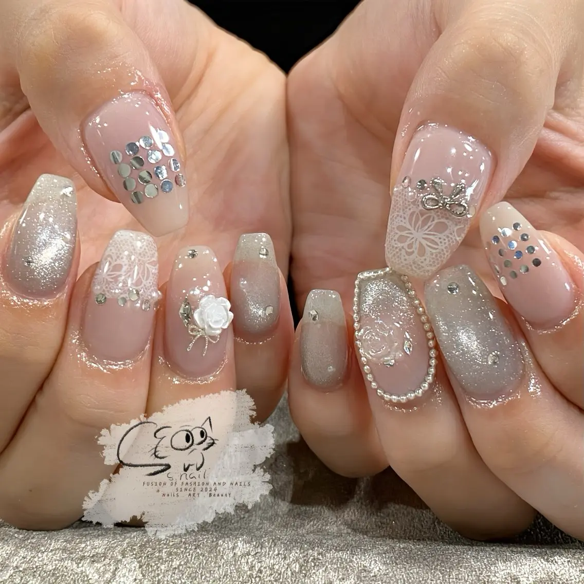 ネイル チークネイル フレンチネイル グラデーション マグネットネイル ワンカラーネイル S.nail _のネイルデザイン