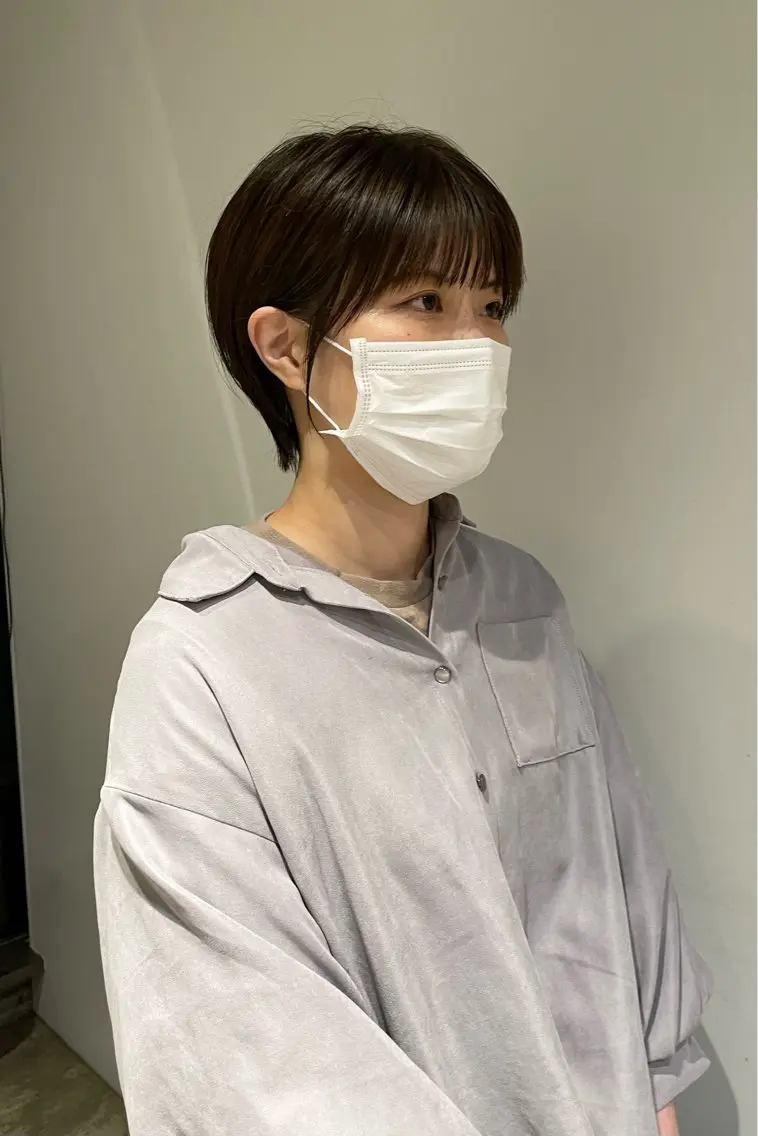 ショート ハラ カヤコのヘアスタイル