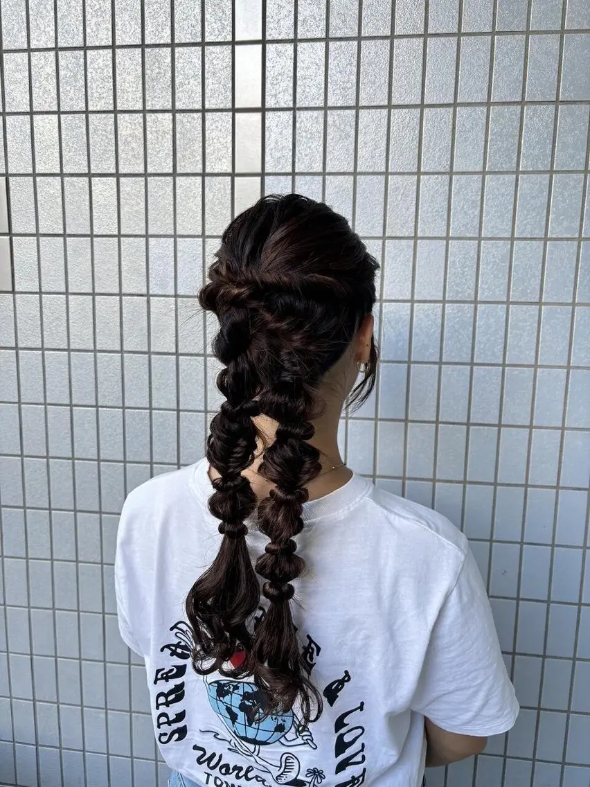 ロング ヘアアレンジ ✨透明感カラー/ ハイトーン/美優のヘアスタイル