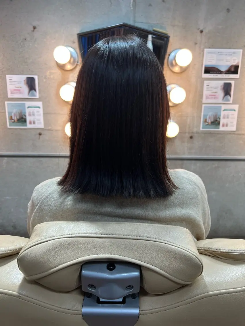 ミディアム ボブ M.Fe's はるな 🖤メンズカット募集のヘアスタイル