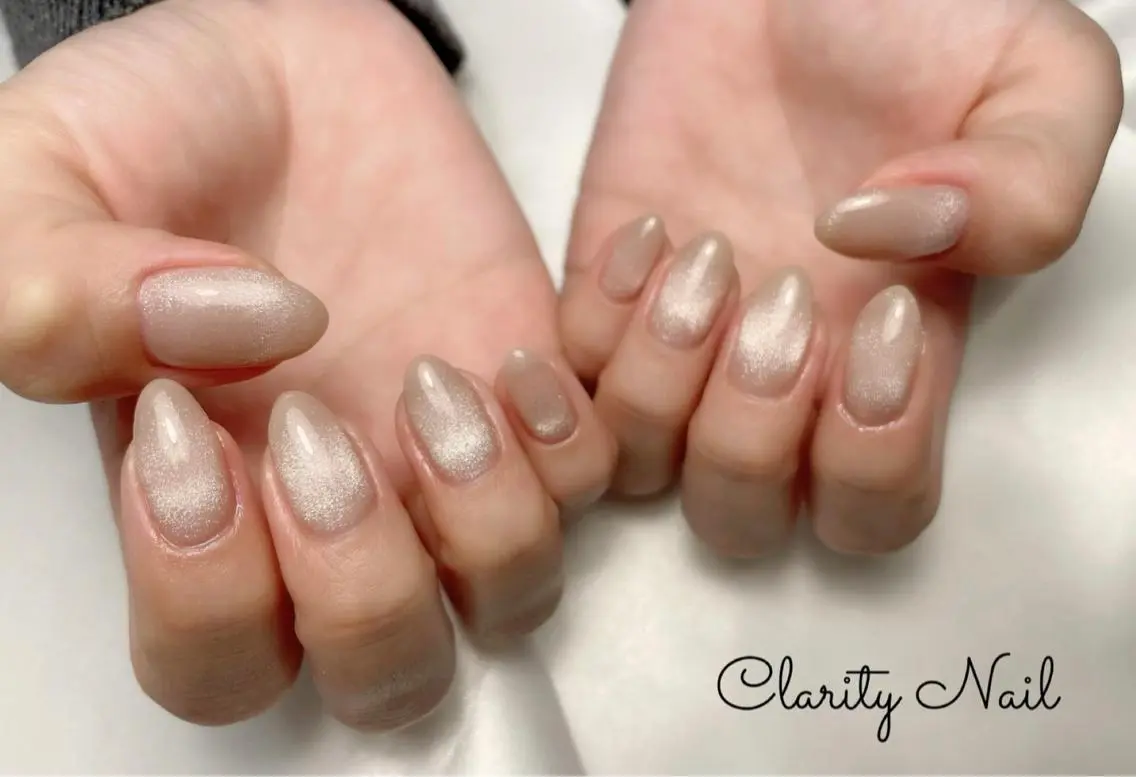 ネイル マグネットネイル ワンカラーネイル ハンドネイル Clarity Nailのネイルデザイン