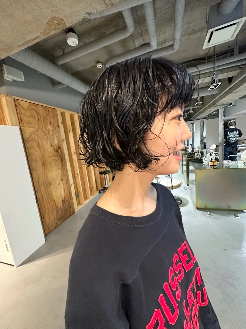 ショート パーマ ニュアンスパーマ スパイラルパーマ tension 【テンション】のヘアスタイル