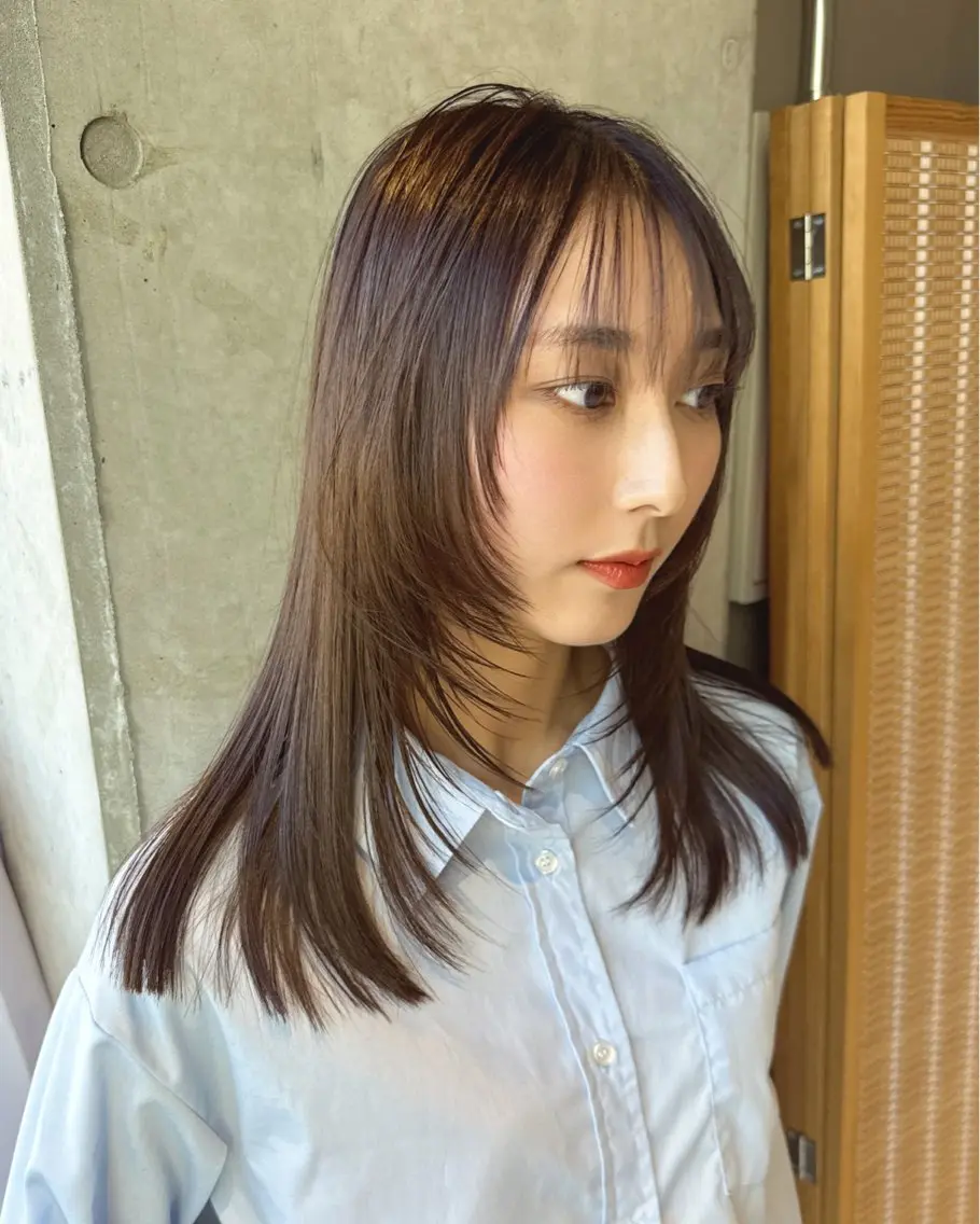 ミディアム カラー カット ヘアカラー HIBIKI/原宿 ハッシュカット🪄のヘアスタイル