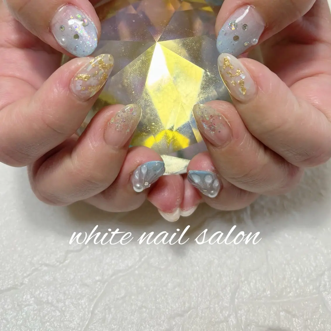 ネイル フットネイル ハンドネイル white nail salonのネイルデザイン