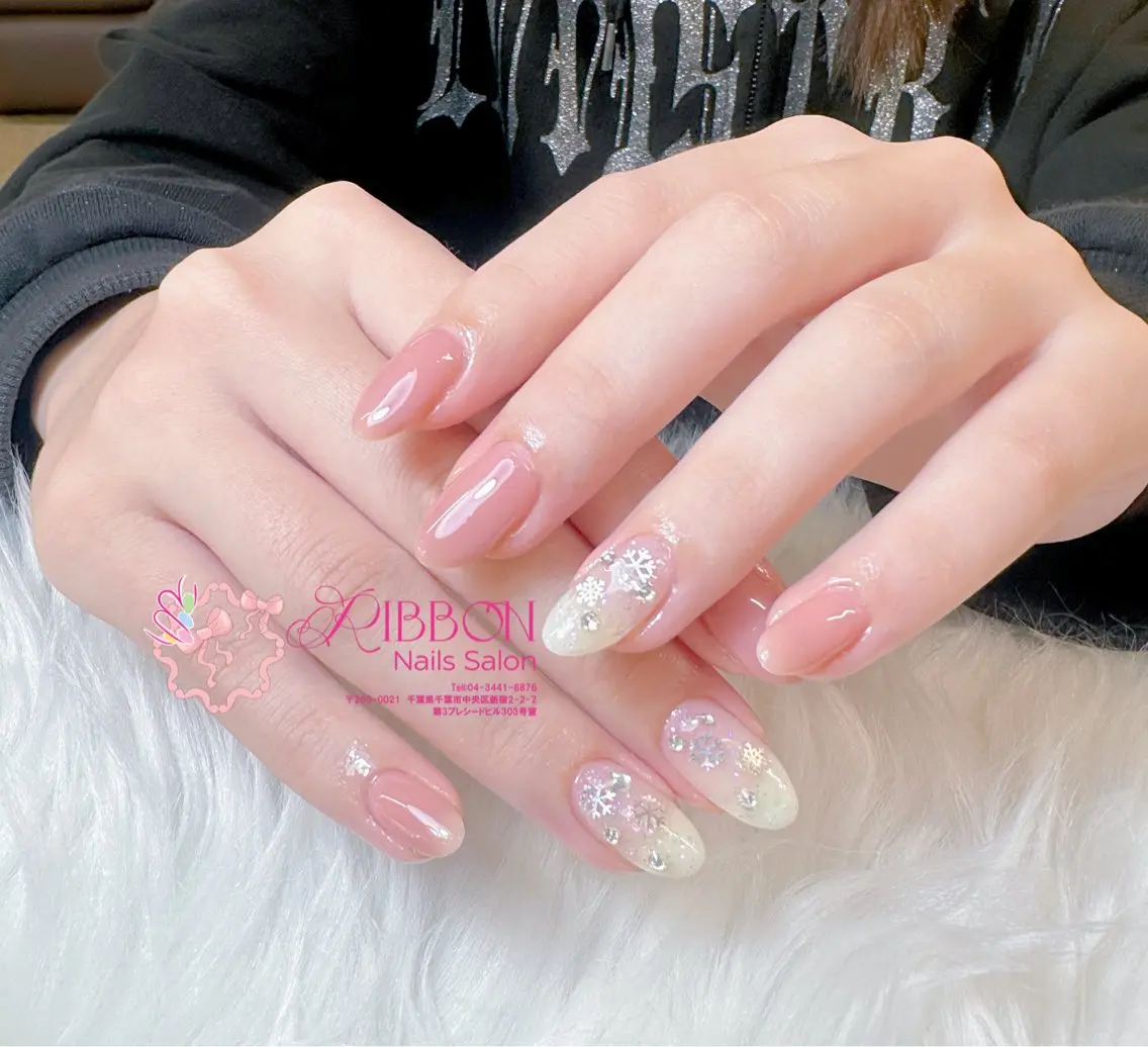 ネイル チークネイル フットネイル フレンチネイル グラデーション 韓国ネイル Ribbonnail salonのネイルデザイン