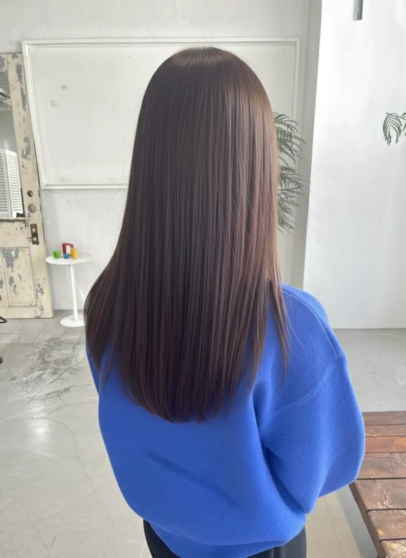 ロング カット ヘアカラー トリートメント 松谷 圭のヘアスタイル