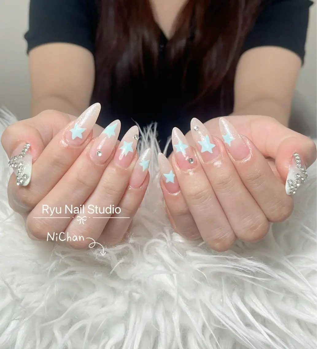 ネイル アートネイル ジェルネイル マグネットネイル ニュアンスネイル シンプルネイル ハンドネイル Ryu Nail NekoChanのネイルデザイン