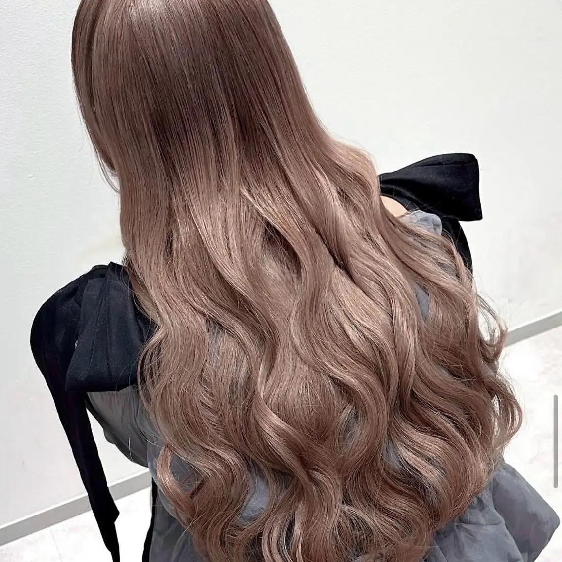 ロング カラー ブリーチ ブラウンカラー ダブルカラー ブリーチなしカラー 心斎橋/透明感カラー / ミサキのヘアスタイル