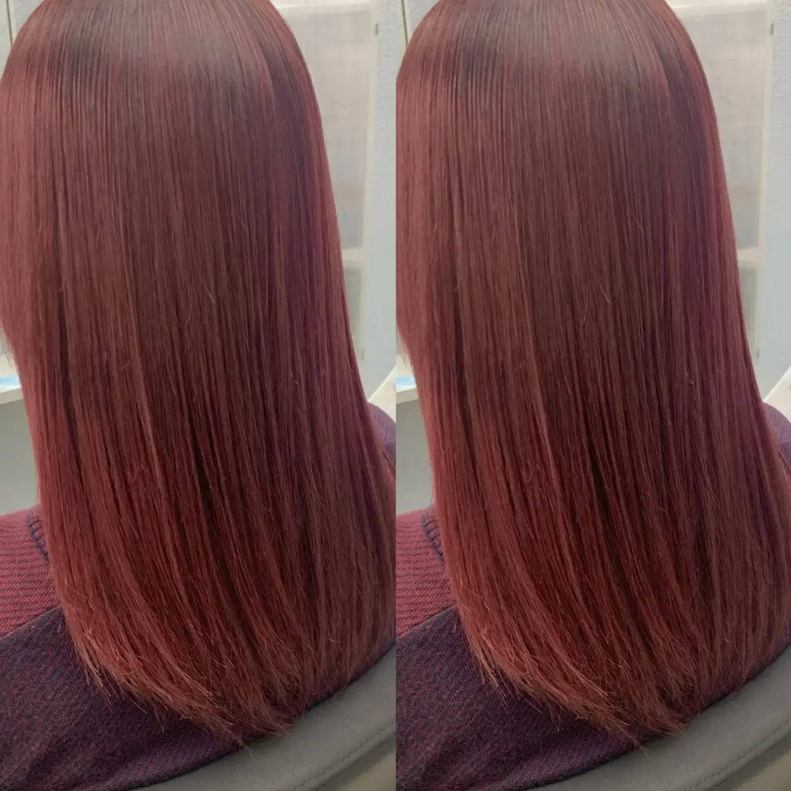 セミロング ブリーチ無しカラー✨ 美鈴のヘアスタイル