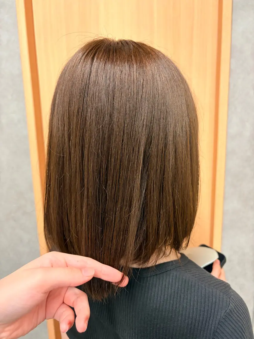 ミディアム カラー カット ヘアカラー つちだ ゆうひのヘアスタイル