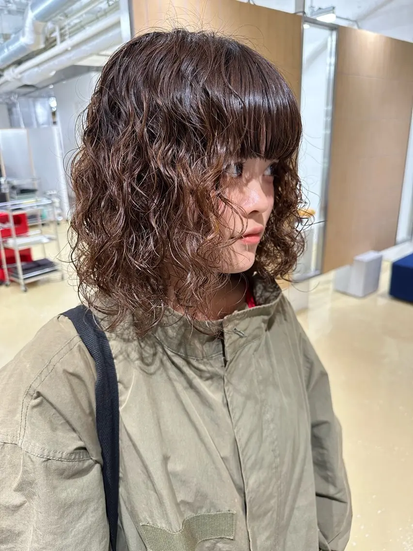 パーマ パーマ 村岡 桃果のヘアスタイル