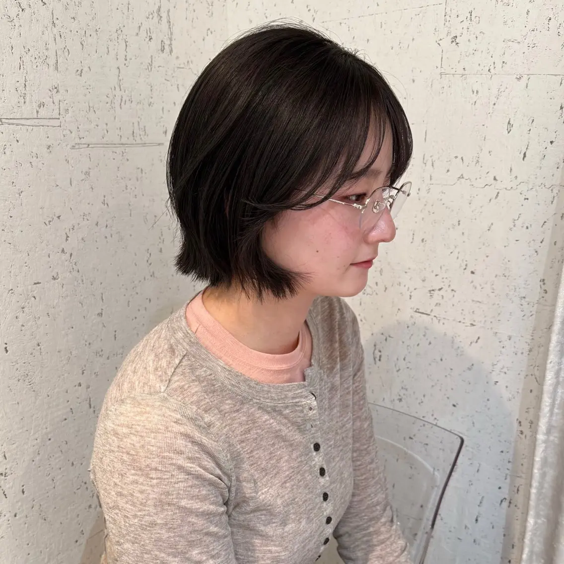 ショート カラー 透明感カラー ヘアカラー トリートメント mai / linoah˚✧のヘアスタイル