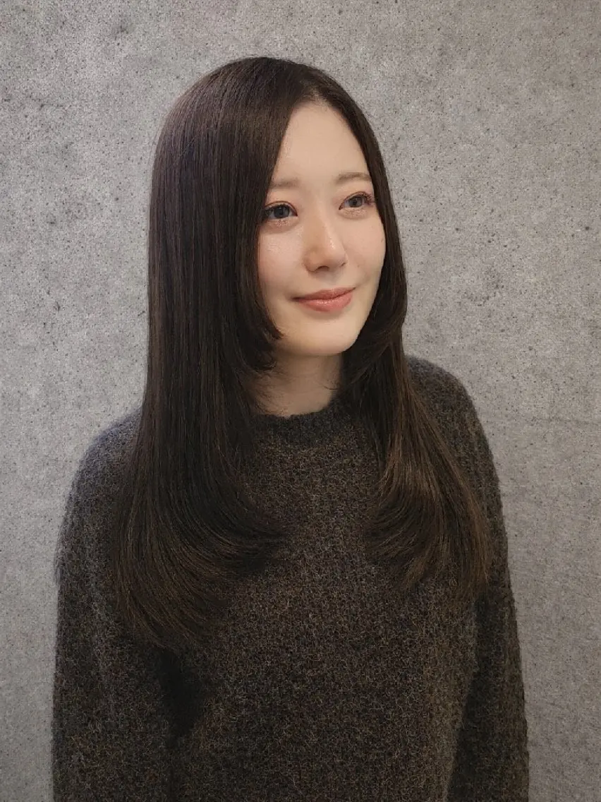 ロング カラー レイヤーカット カット ヘアカラー 縮毛矯正 トリートメント terra✂️川嶋 大輔のヘアスタイル