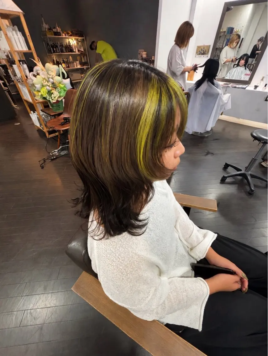 ミディアム カラー カット ヘアカラー ★NOAトレンドヘア /デザインカラー★のヘアスタイル