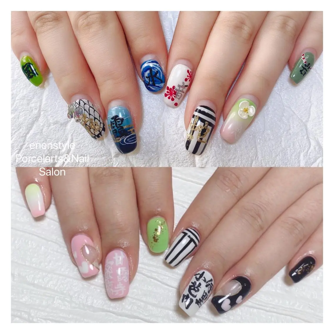 ミディアム ネイル 🐾enen style 🐾のネイルデザイン