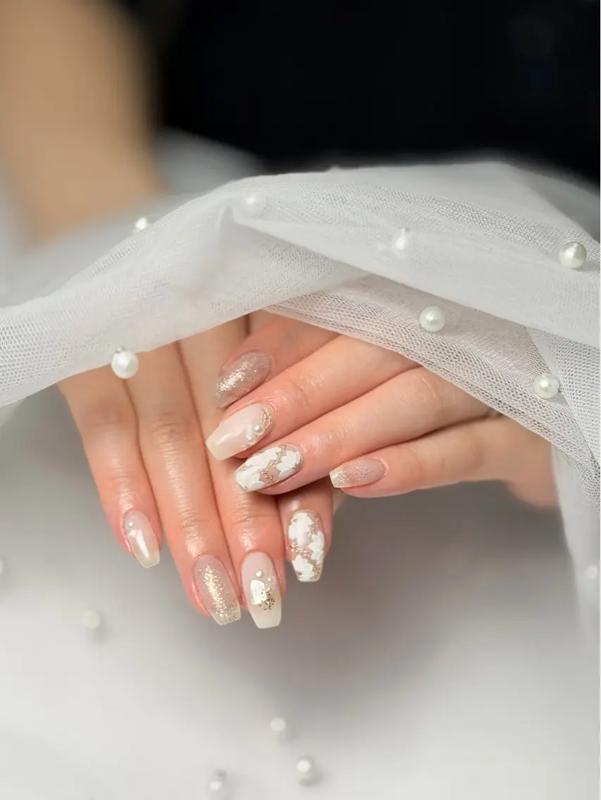 ネイル ブライダルネイル Nail Salon Espoirのネイルデザイン