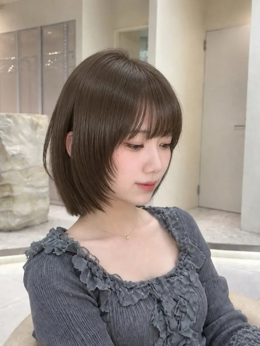 ショート 顔周りカット レイヤーカット toco.⋆𝜗𝜚 / レイヤーボブ໒꒱のヘアスタイル