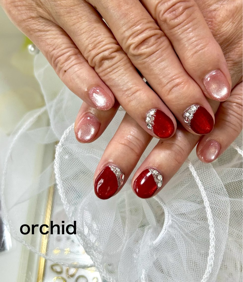 ネイル ハンドネイル orchid ♡オーキッドのネイルデザイン