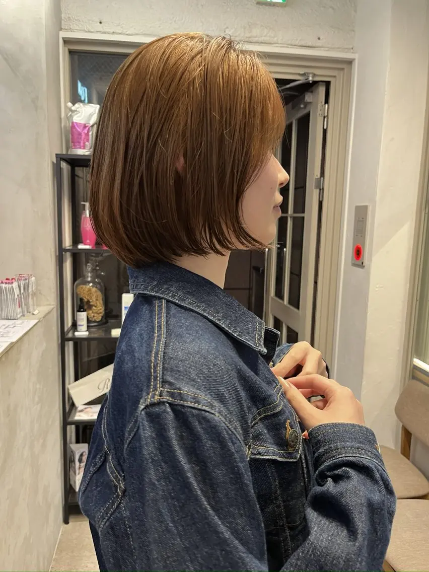 ミディアム カラー ヘアカラー トリートメント 赤み消しカラー/ ミントカラー/トモキのヘアスタイル