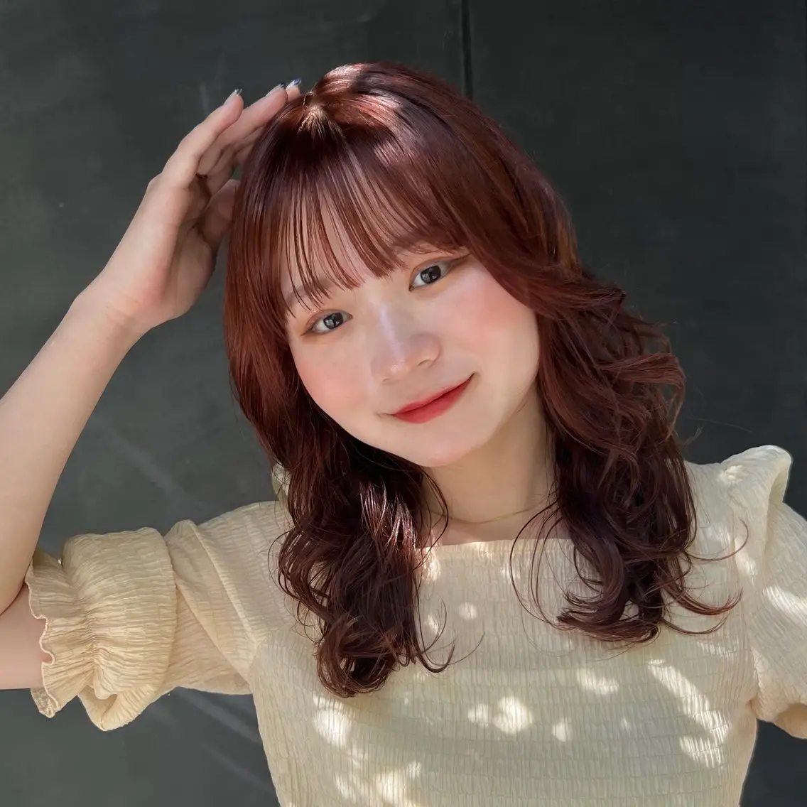 ミディアム 暖色/柔らかベージュ 🐈ayano♡のヘアスタイル