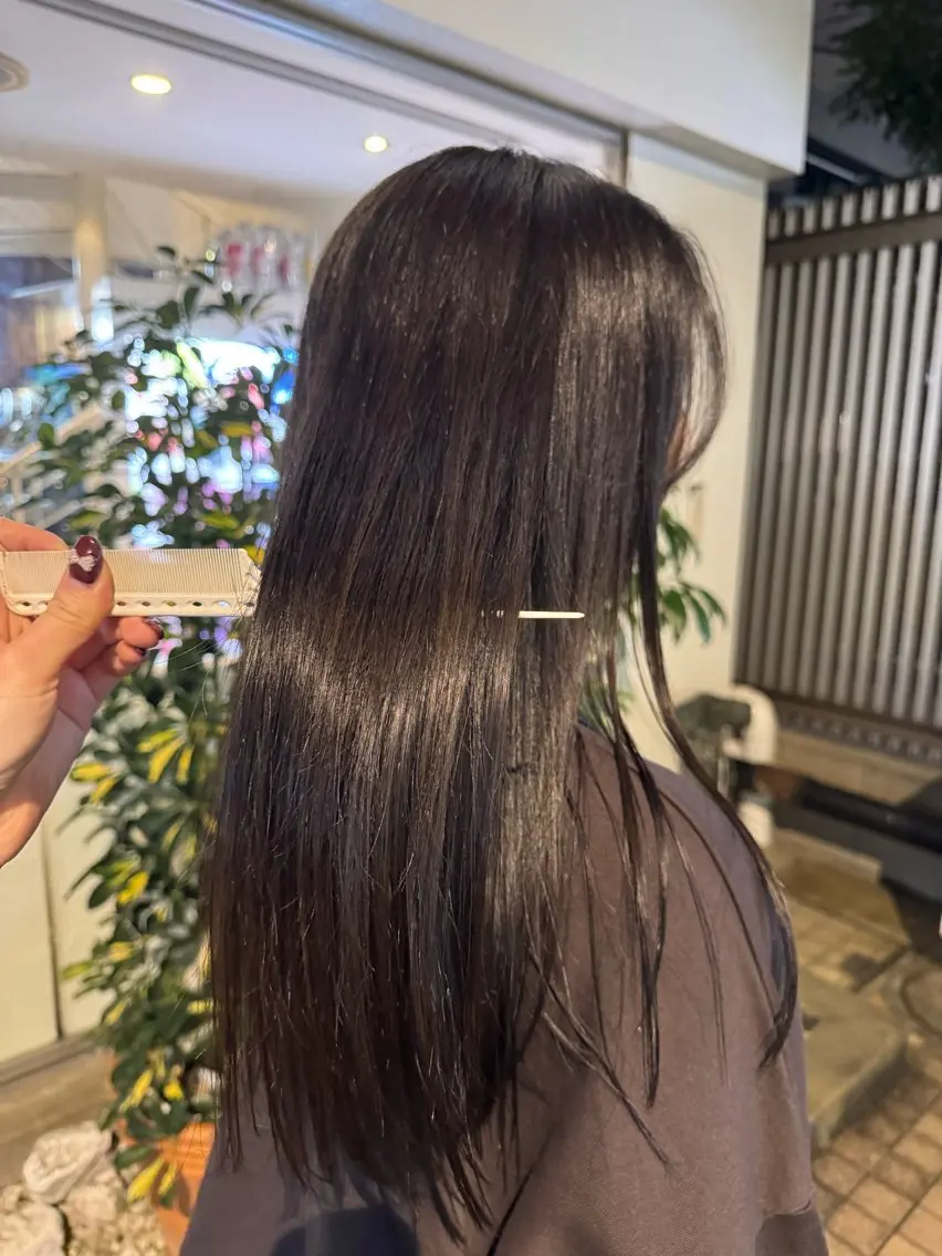 ロング カット ヘアカラー 透明感カラー🌱 🍑天野琴音🍑のヘアスタイル