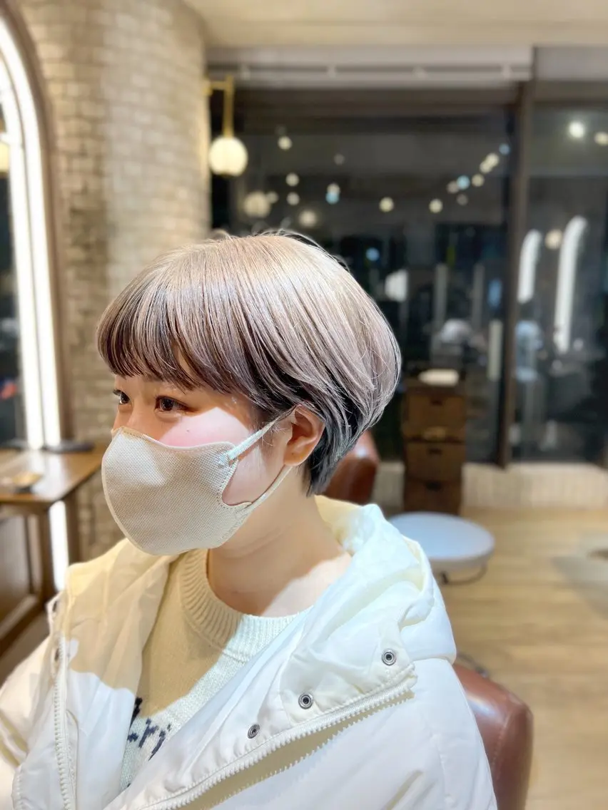 ショート カラー 渋谷　縮毛矯正 髪質改善　今泉ひろきのヘアスタイル