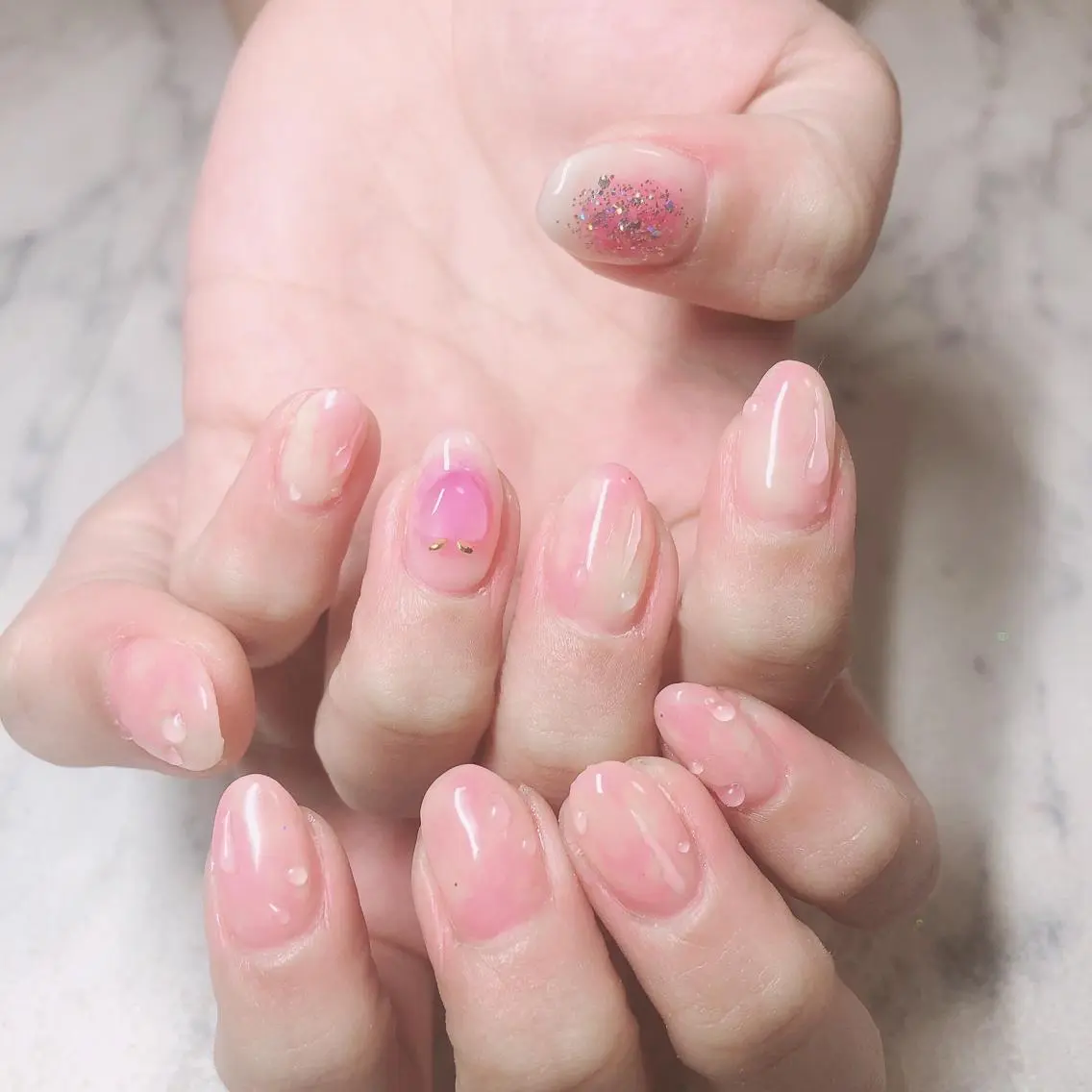 ネイル 持ち込み 結城 怜菜のネイルデザイン