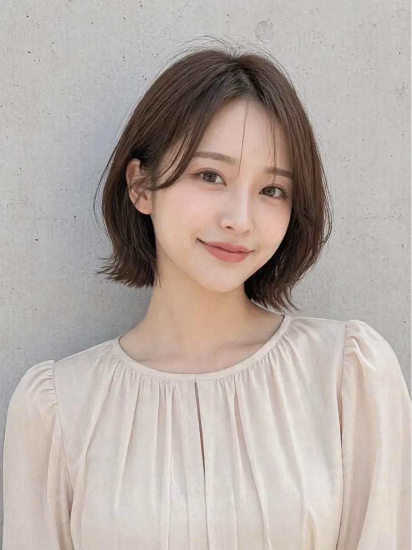 ショート カラー カット ヘアカラー 宇梶 千愛のヘアスタイル