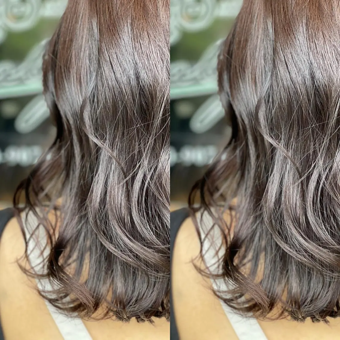 セミロング カラー Snaly カラー特化ページのヘアスタイル