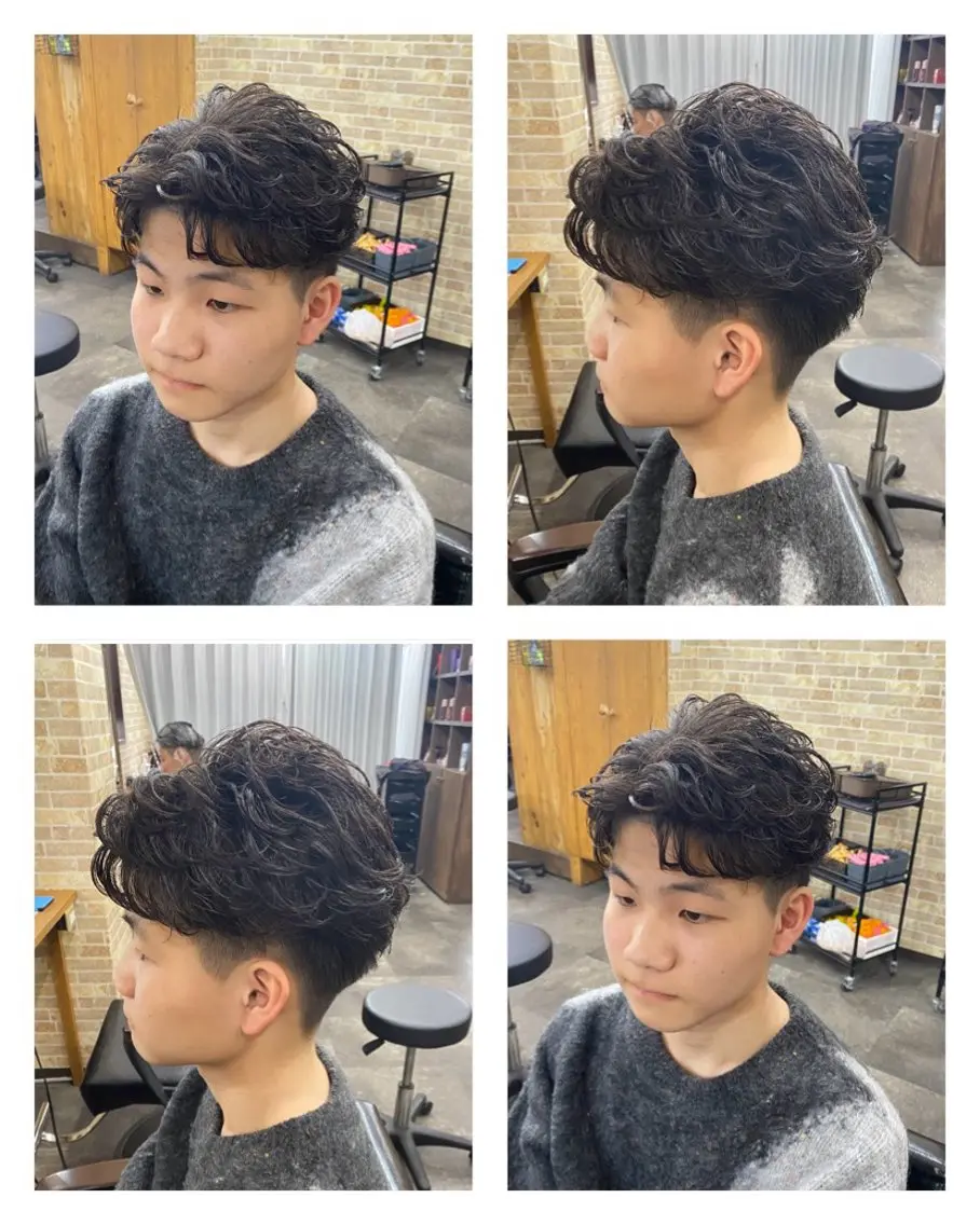ミディアム パーマ メンズ カット パーマ トリートメント 👑錦糸町/毛流れ パーマ特化/NORIのヘアスタイル
