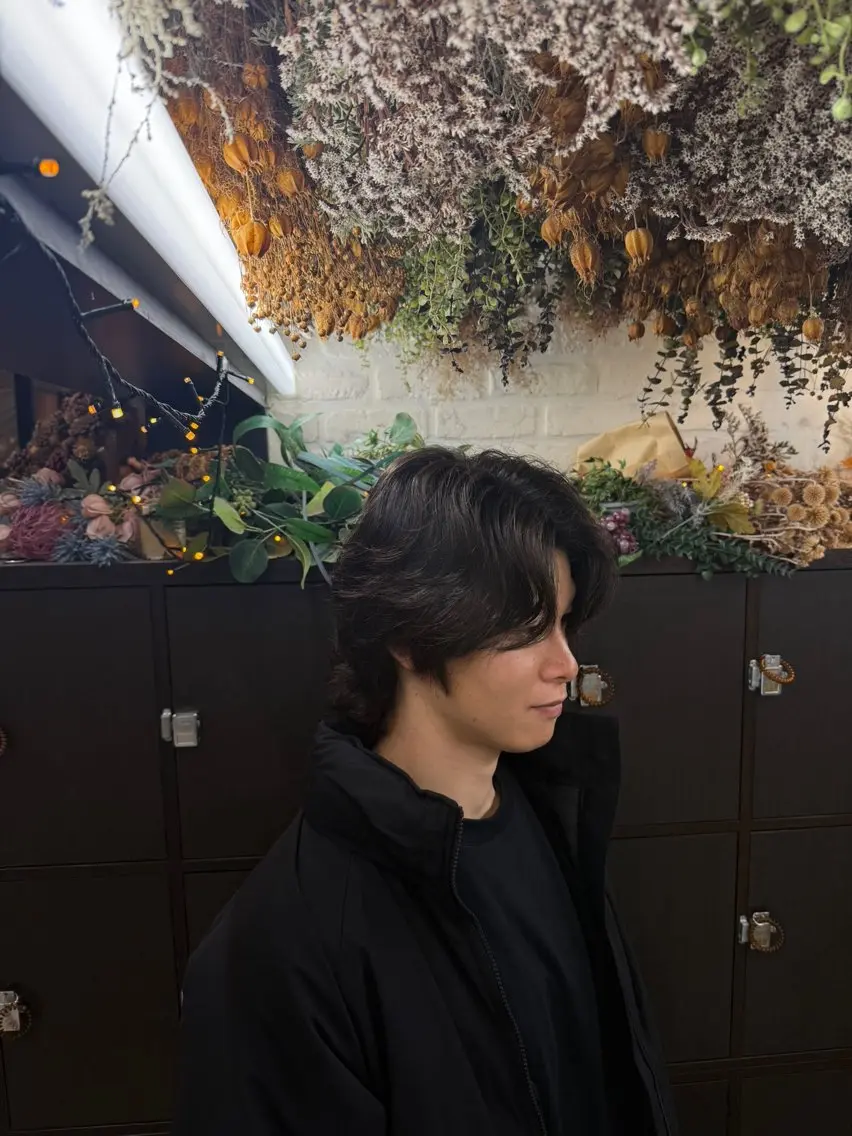 メンズ カット パーマ 森田 雄政のヘアスタイル