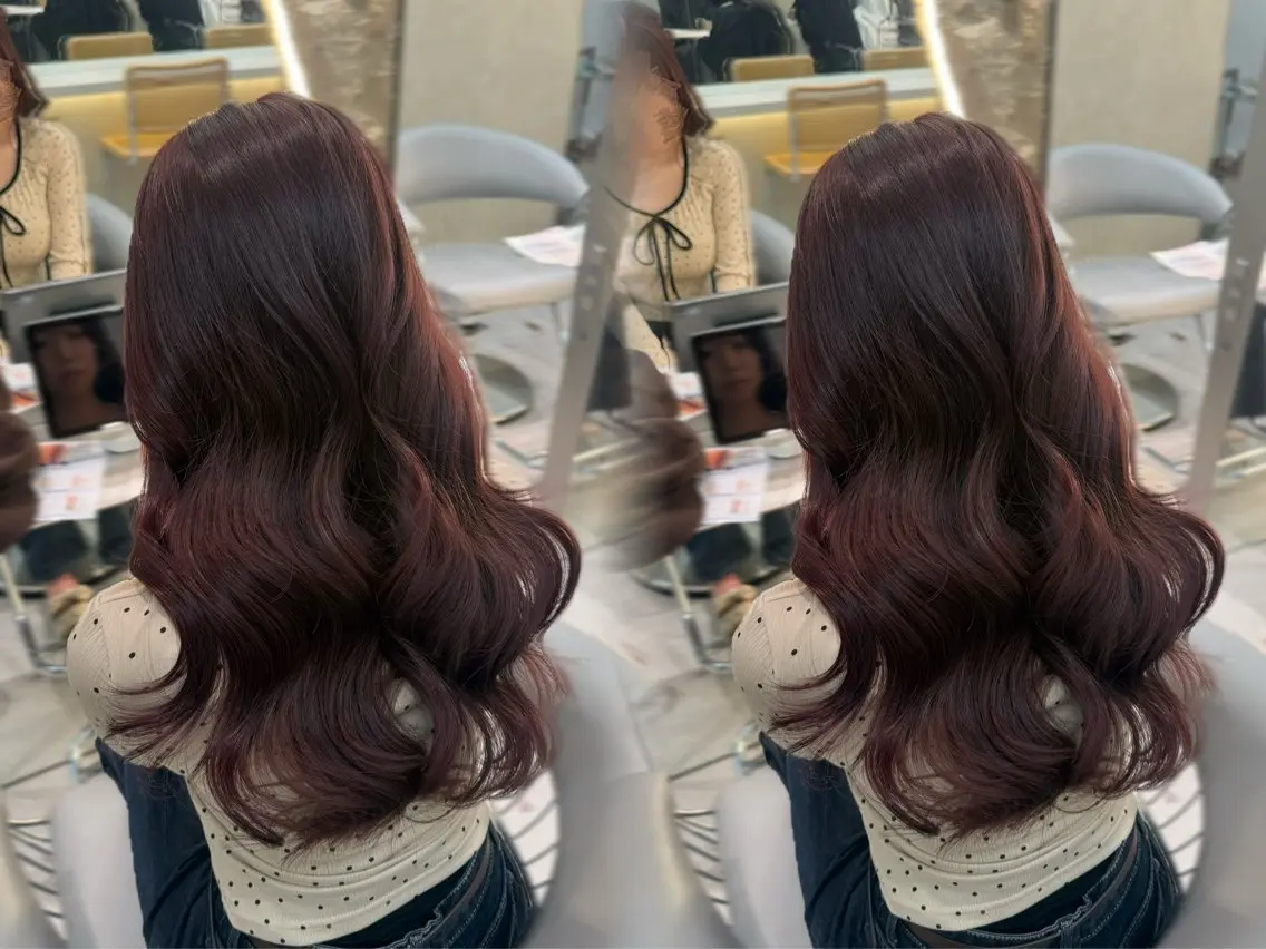 ロング カラー ブラウンカラー 透明感カラー ピンクカラー ピンクブラウン ヘアカラー 優那 / hearts.のヘアスタイル