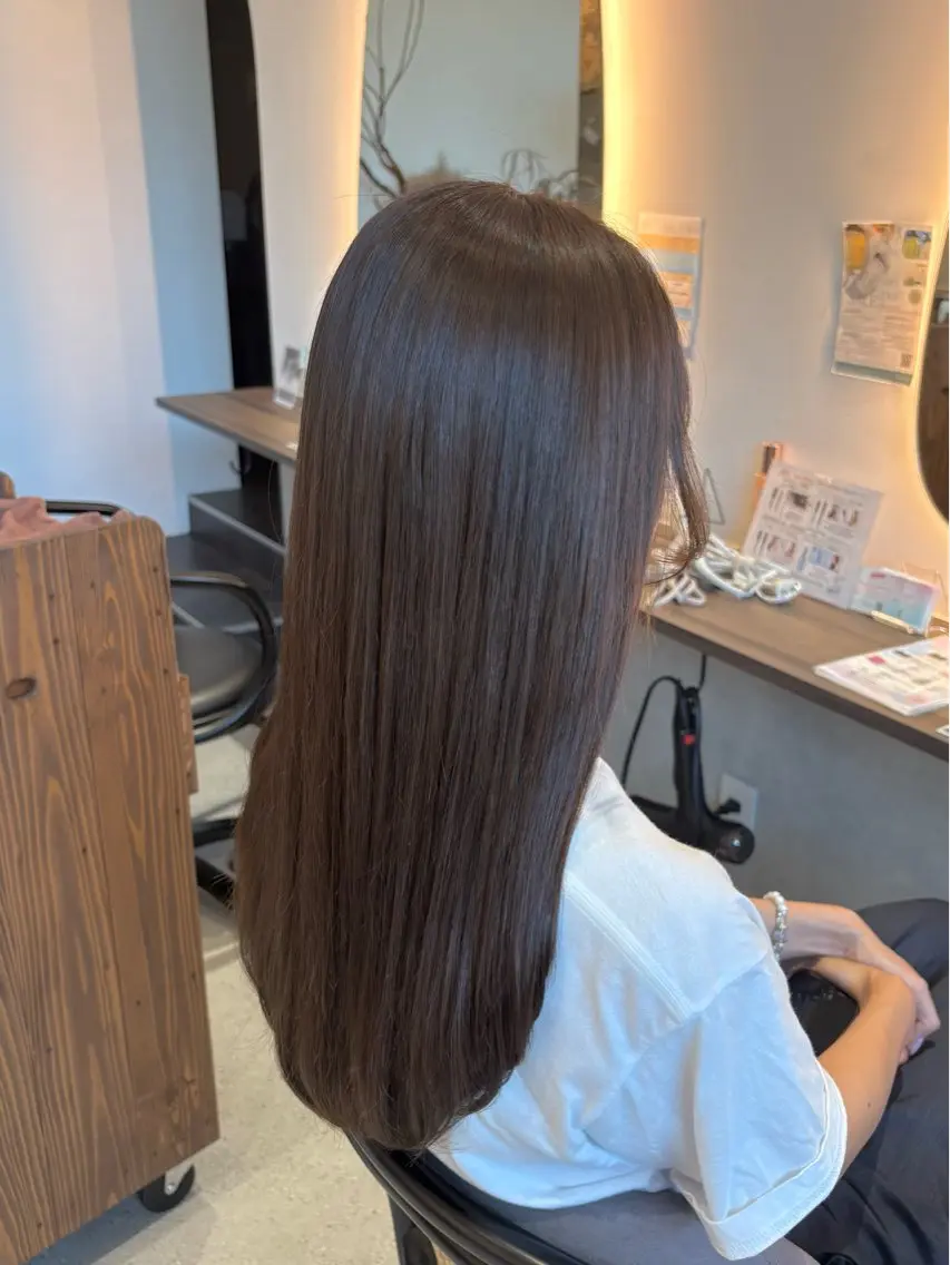 ロング カラー カット ヘアカラー 池谷 茉耶のヘアスタイル