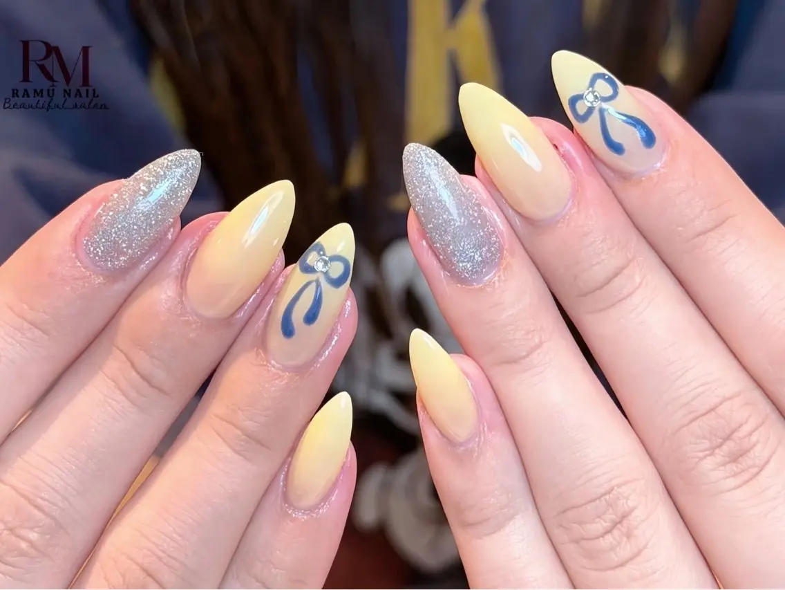 ネイル キラキラネイル マグネットネイル ミラーネイル ピンク 夏ネイル ハンドネイル RAMU Nail 恵比寿店のネイルデザイン