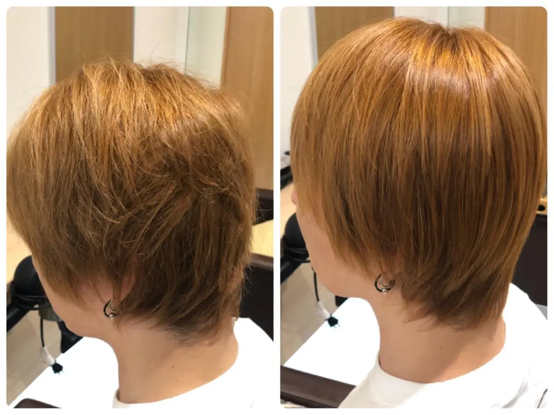 ショート 縮毛矯正 voyage 森住宏輝のヘアスタイル