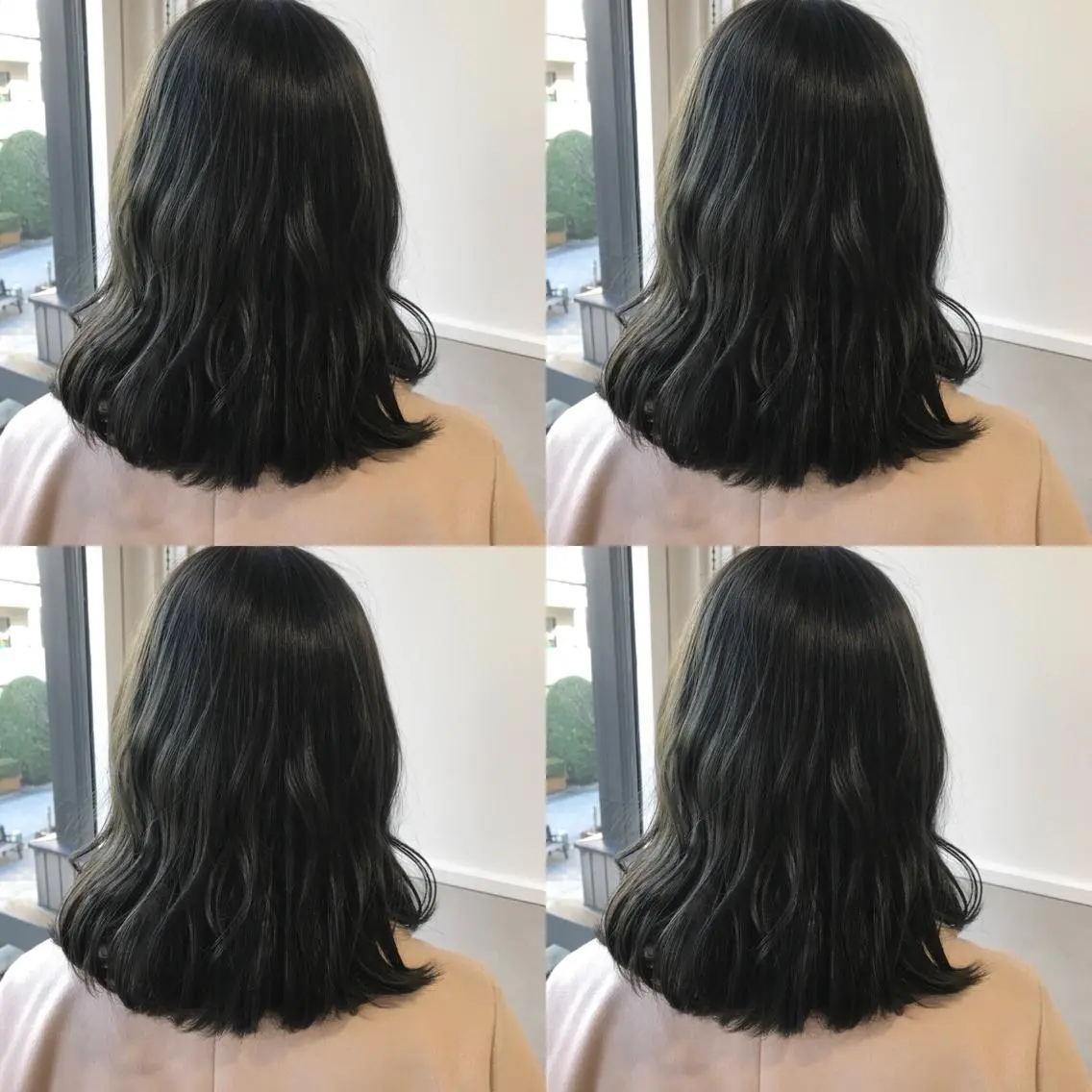 ミディアム カラー 小栗 麻衣のヘアスタイル