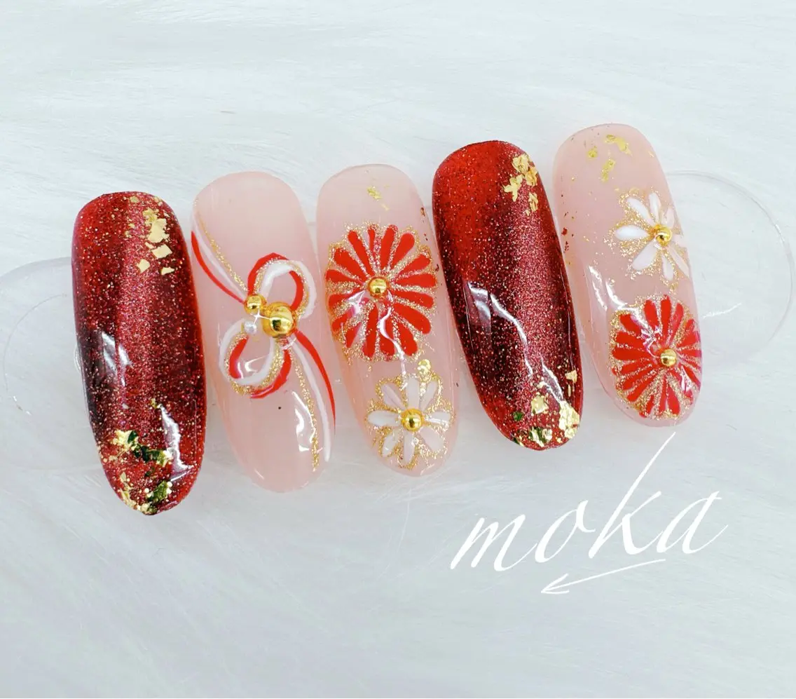 ネイル ハンドネイル ハンドケア 胡蝶蘭レディースサロ ンNailMOKAのネイルデザイン