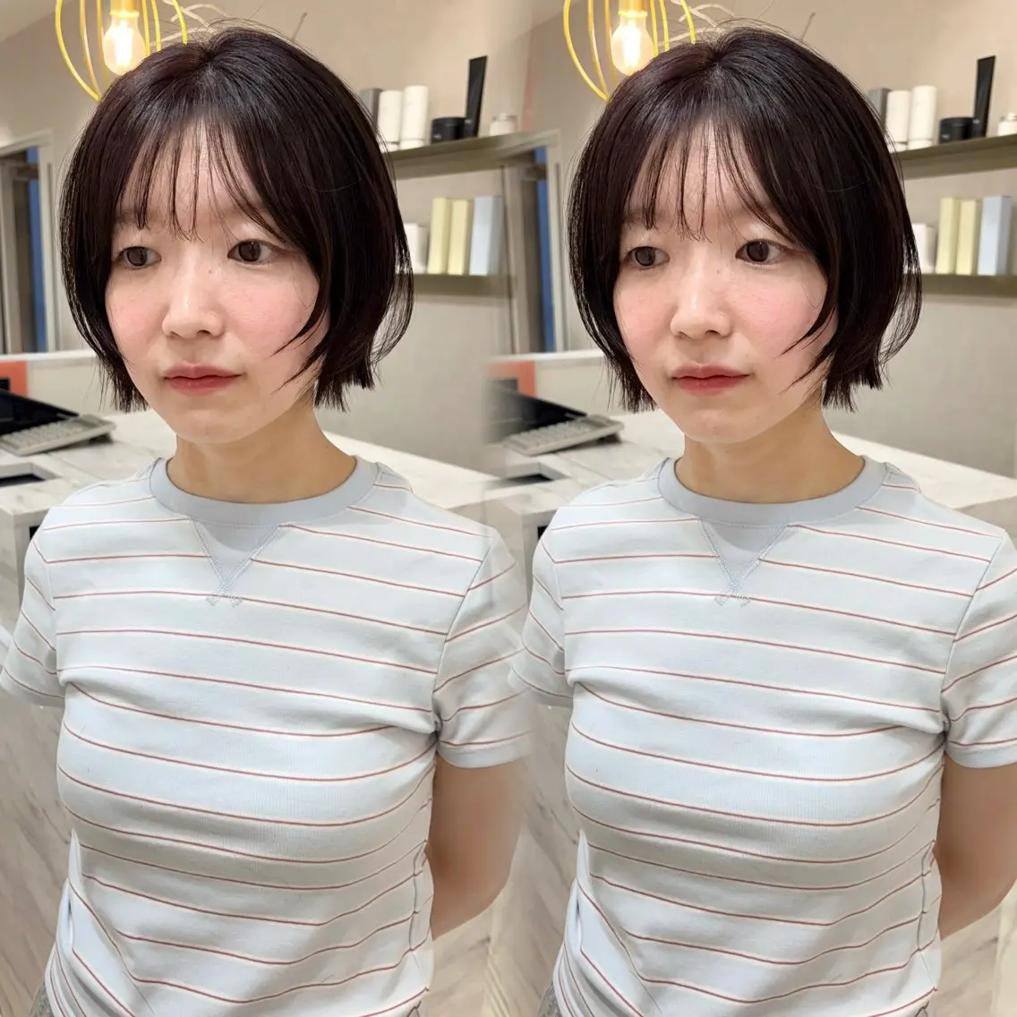ショート カラー カット ヘアカラー トリートメント 半個室/透明感カラー /SAKURAのヘアスタイル