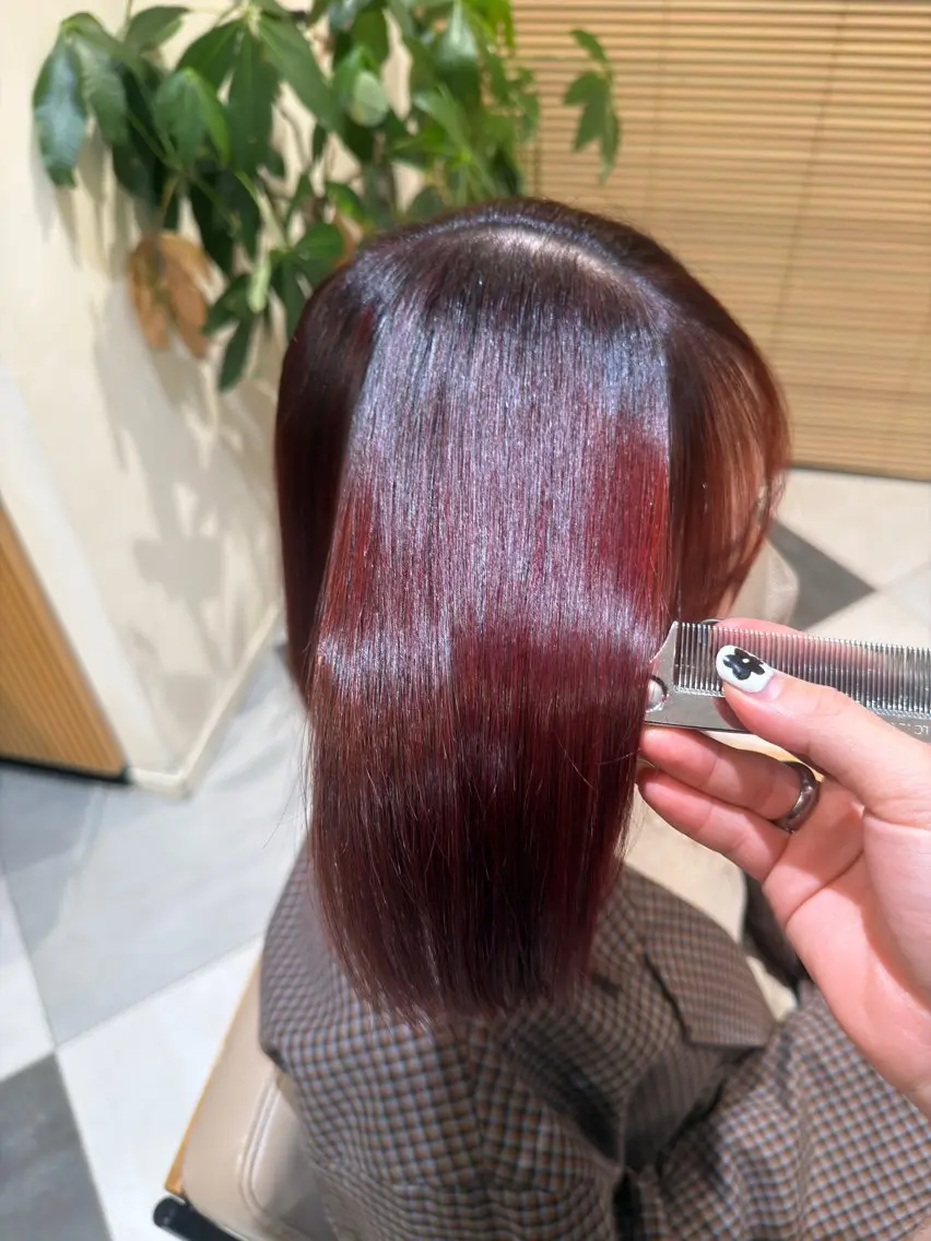 カラー ヘアカラー トリートメント 野里 来希のヘアスタイル