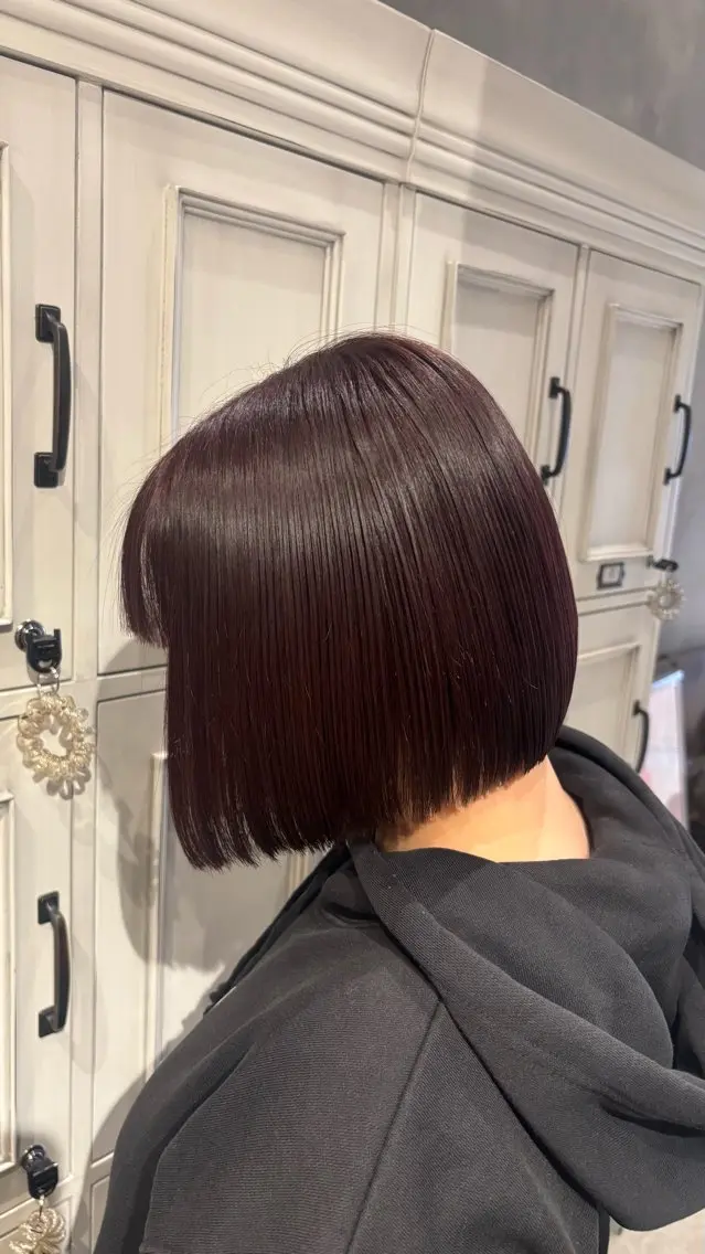 ミディアム カット 長瀬 友唯のヘアスタイル