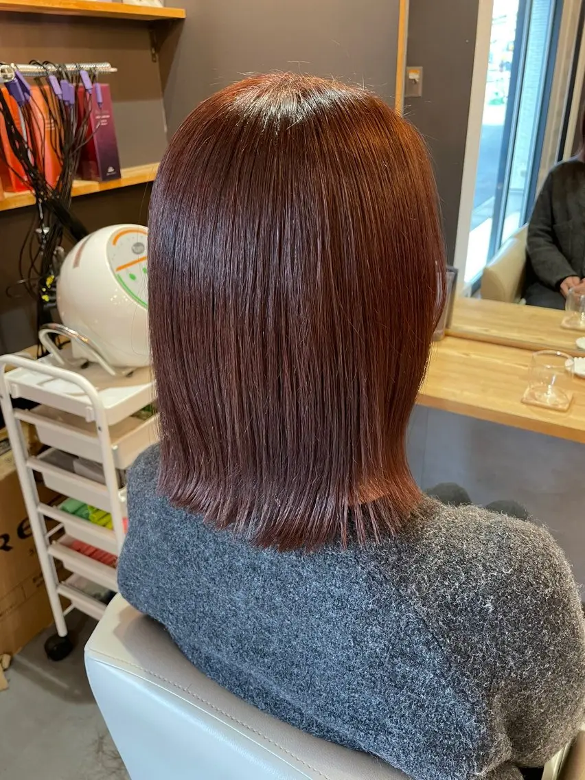 ミディアム カラー カット ヘアカラー トリートメント CoCooN Hiromiのヘアスタイル