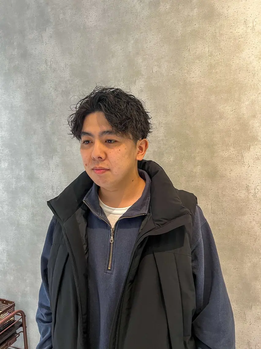 ミディアム パーマ メンズ パーマが得意な【最高 悠斗】のヘアスタイル