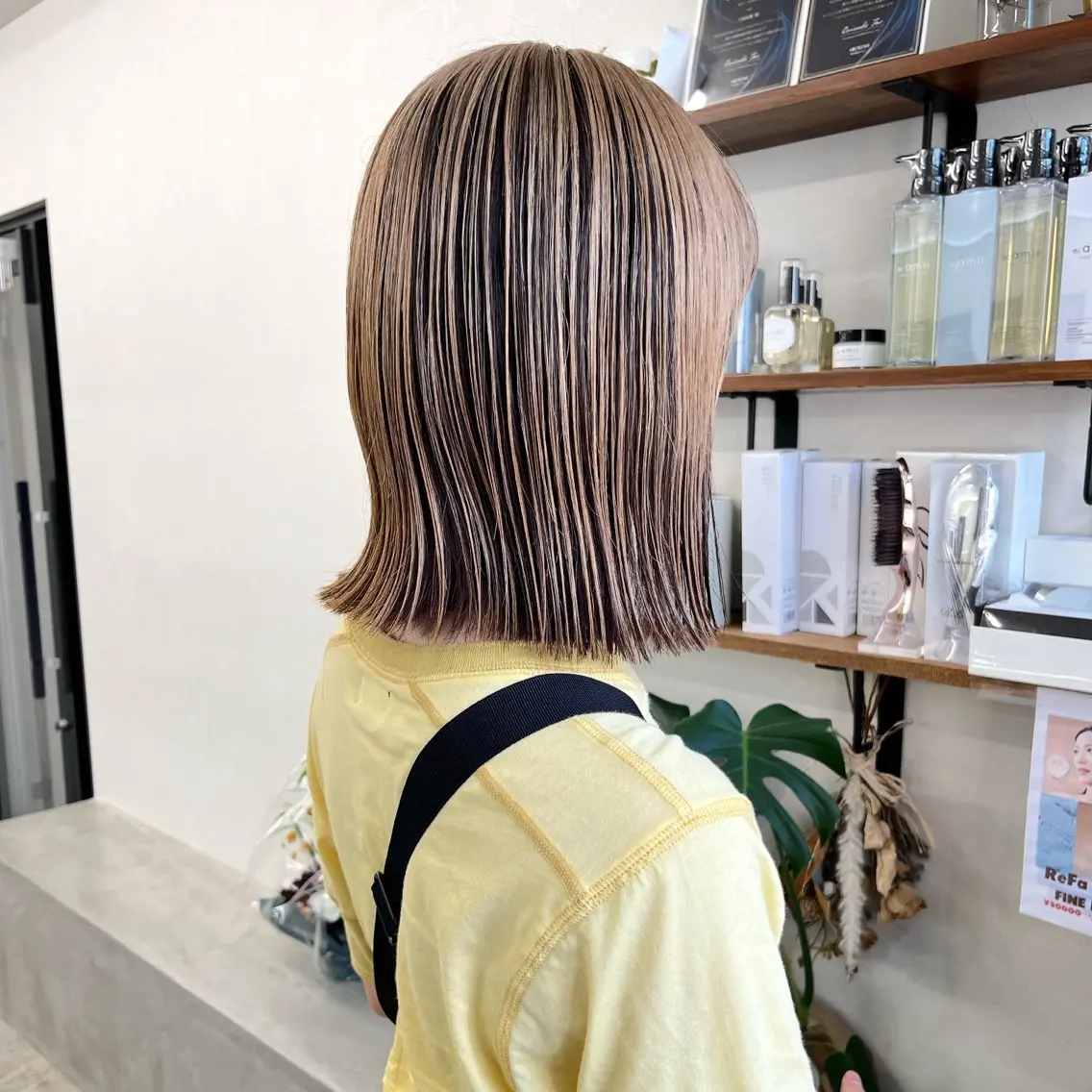 ショート カラー ブリーチ ブリーチなしカラー ボブ レイヤーカット 似合わせカット カット ヘアカラー トリートメント 初めてのショート お任せください✂️のヘアスタイル