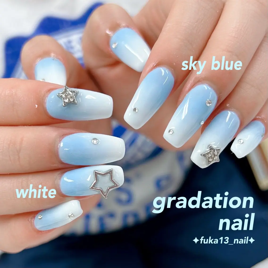 ネイル グラデーション 韓国ネイル スカルプネイル 夏ネイル ハンドネイル Nail♡Fuka. /6月予約受付中のネイルデザイン